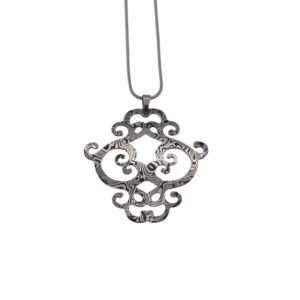 Pendente in damasco di acciaio inossidabile Decoro barocco